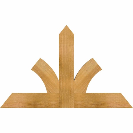 Ekena Millwork Richland Rough Sawn Timber Gable Bracket, Western Red Cedar, 36"W x 23"H x 2"D x 4"F, 15/12 Pitch GBW036X23X0204RIC00RWR